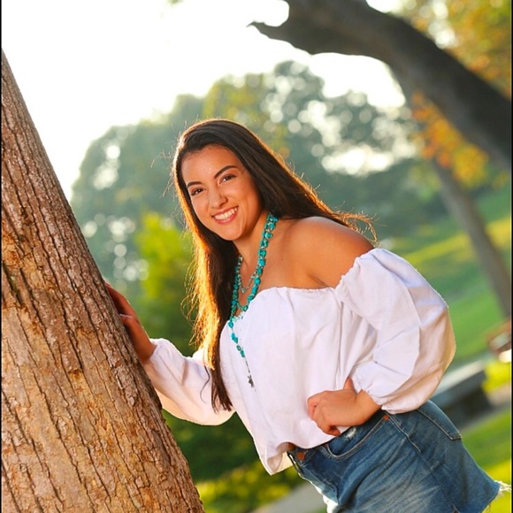 Free People Off the Sholder Smocked Top - Picture 5 of 5